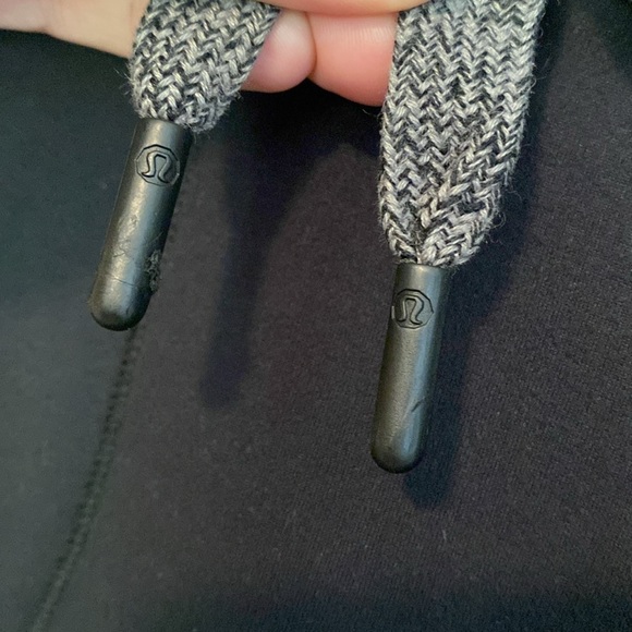 LULULEMON BLACK grey pocket JOGGER PANTS WITH SIDE STRIPE tie waist size  6 - Picture 4 of 12